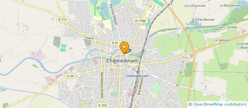 localisation de l'entreprise MADAME EVE LELIEVRE à CHATEAUBRIANT