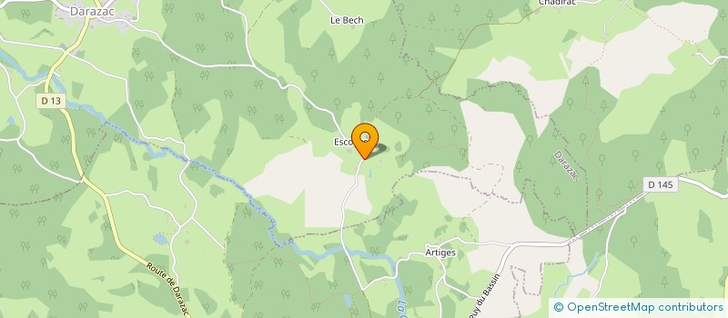 localisation de l'entreprise MADAME EVE LEROUX  DARAZAC