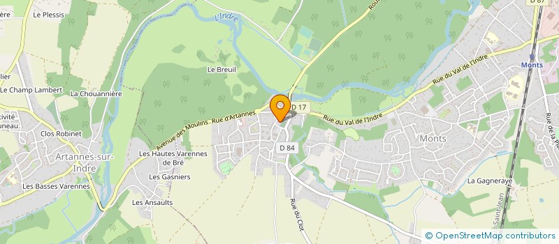 localisation de l'entreprise MADAME EVE LOUISE JOSEPHINE JEDRYKA  MONTS