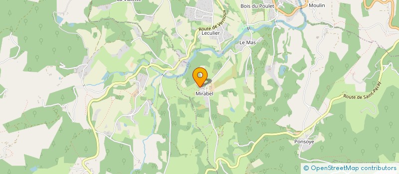 localisation de l'entreprise MADAME EVE MACADRE  ALBOUSSIERE