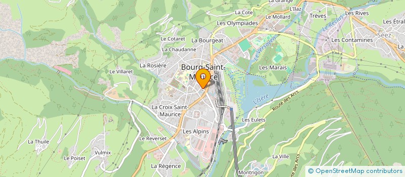 localisation de l'entreprise MADAME EVE MARIE CLEMENT  BOURG-SAINT-MAURICE