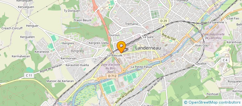 localisation de l'entreprise MADAME EVE-MARIE MICHEL  LANDERNEAU