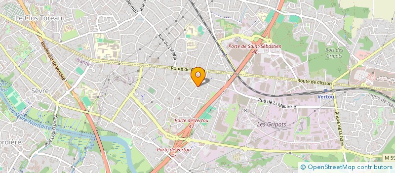 localisation de l'entreprise MADAME EVE-MARIE MVONDO EVINA  VERTOU