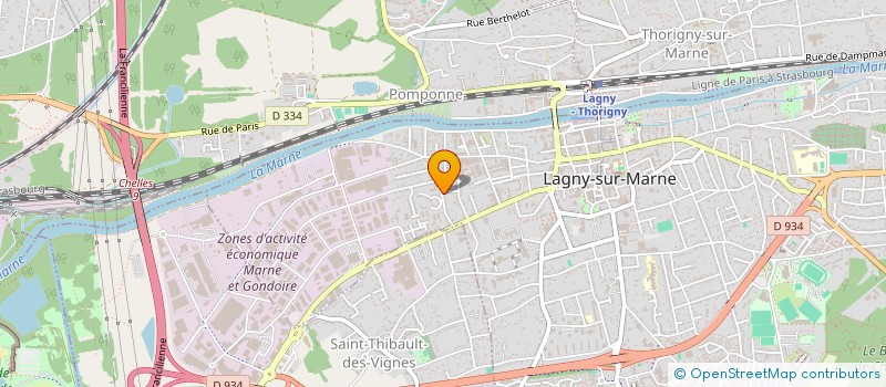 localisation de l'entreprise MADAME EVE-MARIE PETIT  LAGNY-SUR-MARNE