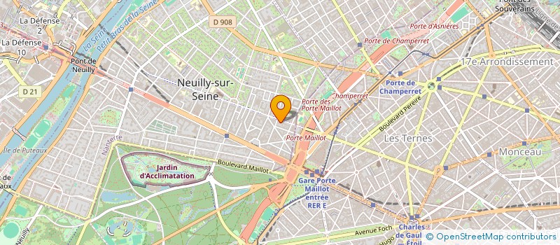 localisation de l'entreprise MADAME EVE MAYNARD à NEUILLY-SUR-SEINE