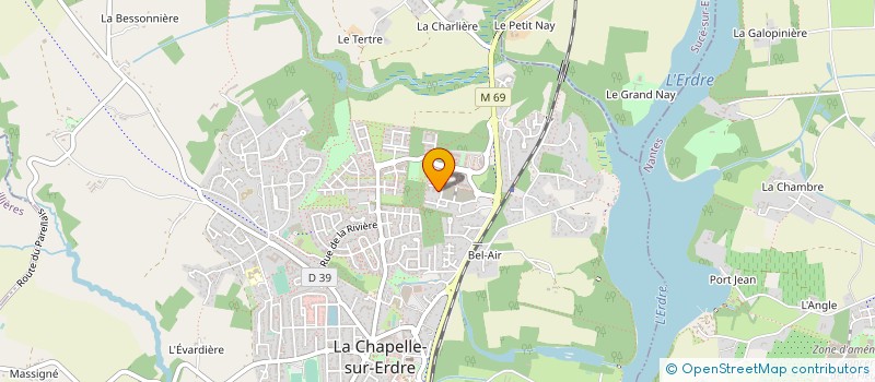 localisation de l'entreprise MADAME EVE MONJARET  LA CHAPELLE-SUR-ERDRE