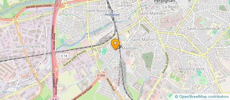 localisation de l'entreprise MADAME EVE NAUDI  PERPIGNAN