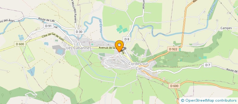 localisation de l'entreprise MADAME EVE NORAH PAUSET  CORDES-SUR-CIEL