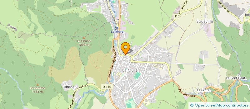 localisation de l'entreprise MADAME EVE PEQUIGNOT  LA MURE