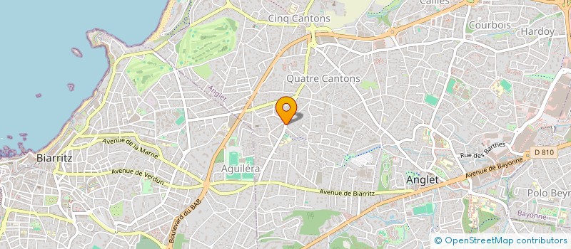 localisation de l'entreprise MADAME EVE PERRIN  ANGLET