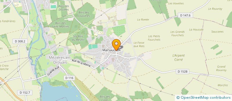 localisation de l'entreprise MADAME EVE PUYMEGE à MEZIERES-EN-DROUAIS