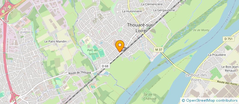 localisation de l'entreprise MADAME EVE REMAUD  THOUARE-SUR-LOIRE