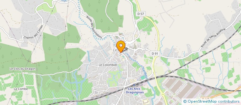 localisation de l'entreprise MADAME EVE RICHARD  LES ARCS