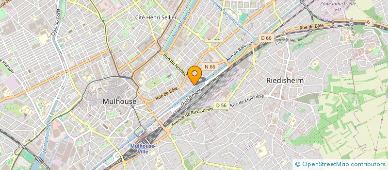 localisation de l'entreprise MADAME EVE RUPP  MULHOUSE