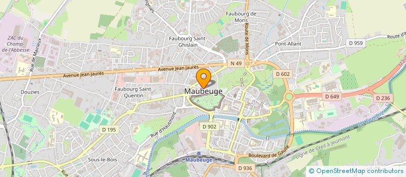 localisation de l'entreprise MADAME EVE SECULA  MAUBEUGE