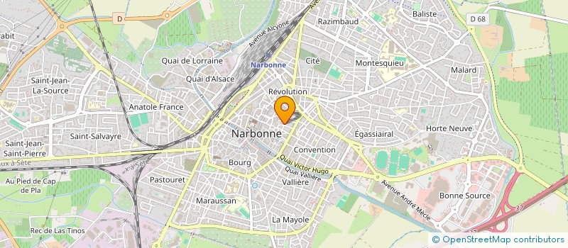 localisation de l'entreprise MADAME EVE SIGAUDY  NARBONNE