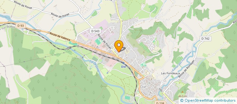 localisation de l'entreprise MADAME EVE SOULIER  DIE