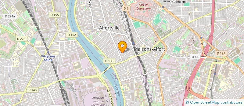 localisation de l'entreprise MADAME EVE URVOY à ALFORTVILLE