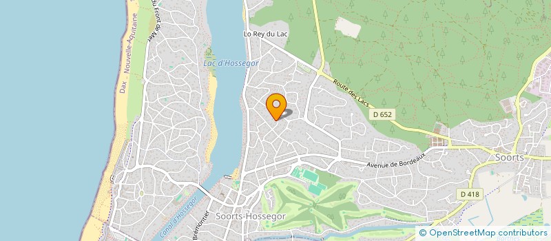 localisation de l'entreprise MADAME EVELIN HAAS  SOORTS-HOSSEGOR