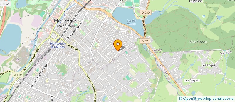 localisation de l'entreprise MADAME EVELIN ROBLEDO  MONTCEAU-LES-MINES