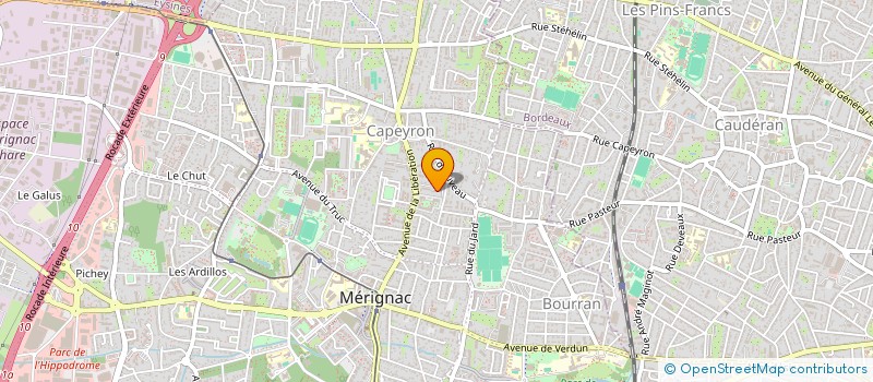 localisation de l'entreprise MADAME EVELINA AKHMEDOVA  MERIGNAC