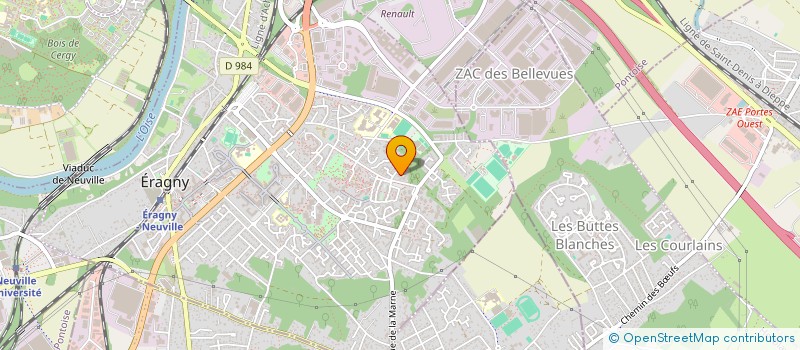 localisation de l'entreprise MADAME EVELINA DOS SANTOS à ERAGNY