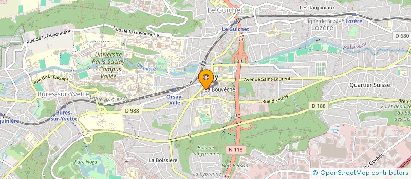 localisation de l'entreprise MADAME EVELINE BERR  ORSAY