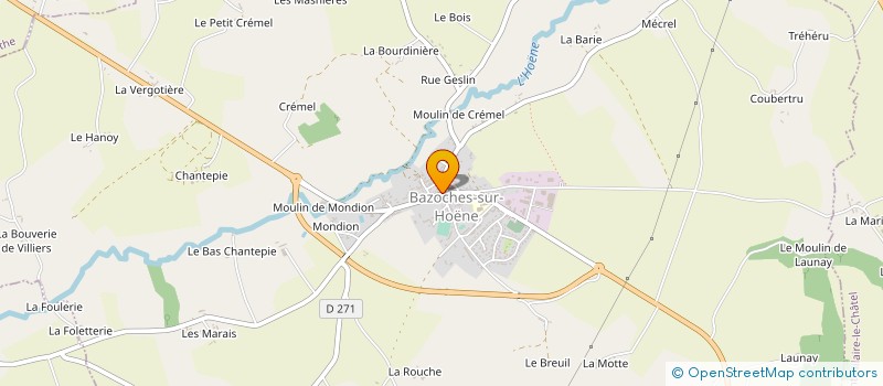 localisation de l'entreprise MADAME EVELINE BOUSSION à BAZOCHES-SUR-HOENE