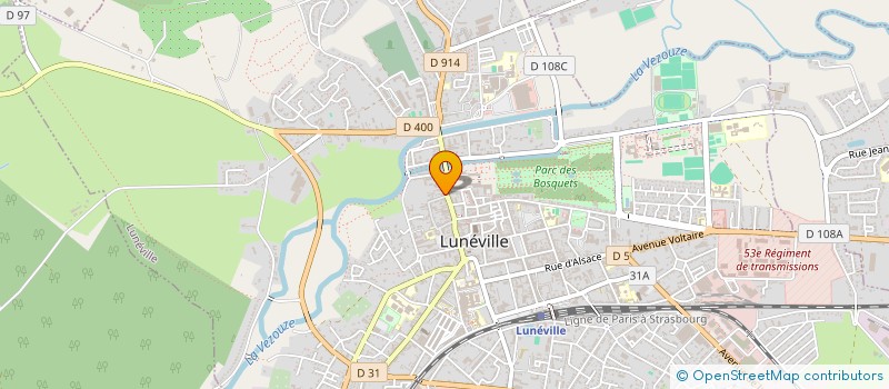 localisation de l'entreprise MADAME EVELINE CHAPLEUR  LUNEVILLE