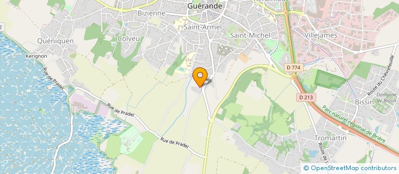 localisation de l'entreprise MADAME EVELINE CHARBONNEAU à GUERANDE