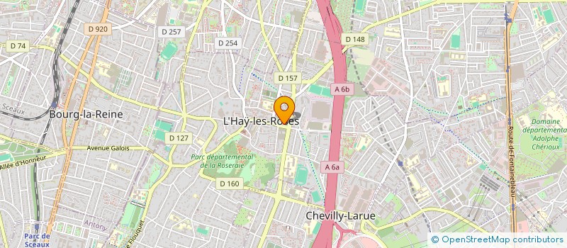 localisation de l'entreprise MADAME EVELINE CHOFFE  L'HAY-LES-ROSES