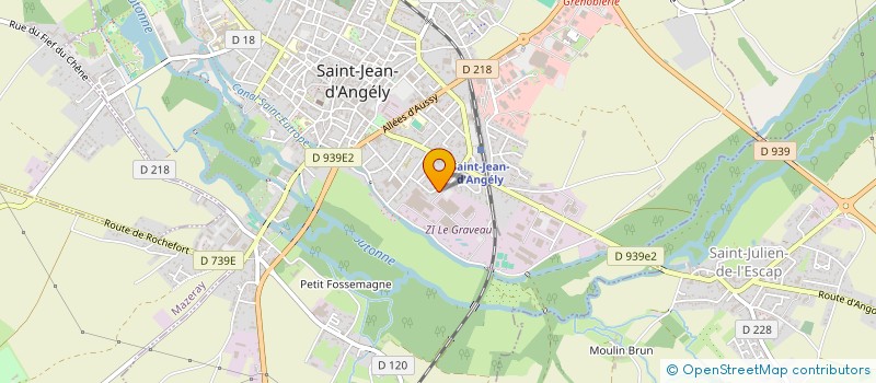 localisation de l'entreprise MADAME EVELINE CREUGNET  SAINT-JEAN-D'ANGELY