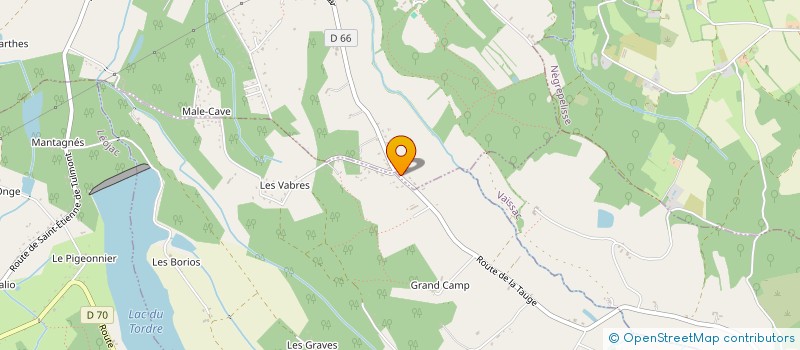 localisation de l'entreprise MADAME EVELINE DER KINDEREN  SAINT-ETIENNE-DE-TULMONT