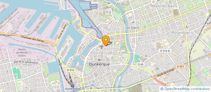 localisation de l'entreprise MADAME EVELINE EVELE LUMUMBA à DUNKERQUE