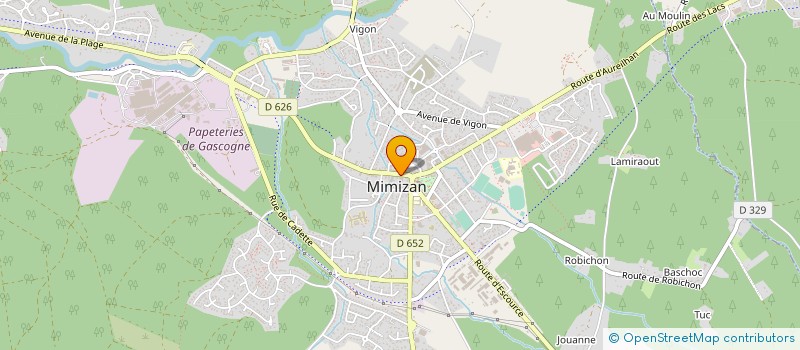 localisation de l'entreprise MADAME EVELINE GENESTIER  MIMIZAN