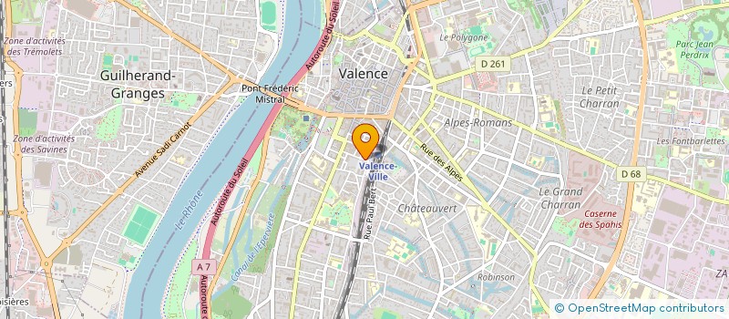 localisation de l'entreprise MADAME EVELINE-GLORIA REMONE à VALENCE