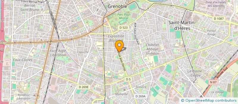 localisation de l'entreprise MADAME EVELINE GOMIS  GRENOBLE