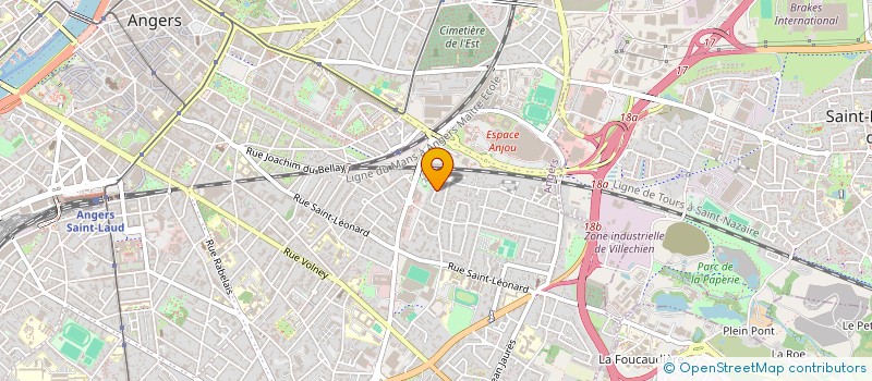 localisation de l'entreprise MADAME EVELINE JOUSSEAU à ANGERS