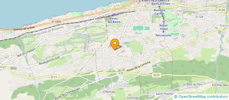 localisation de l'entreprise MADAME EVELINE MUGA  EVIAN-LES-BAINS