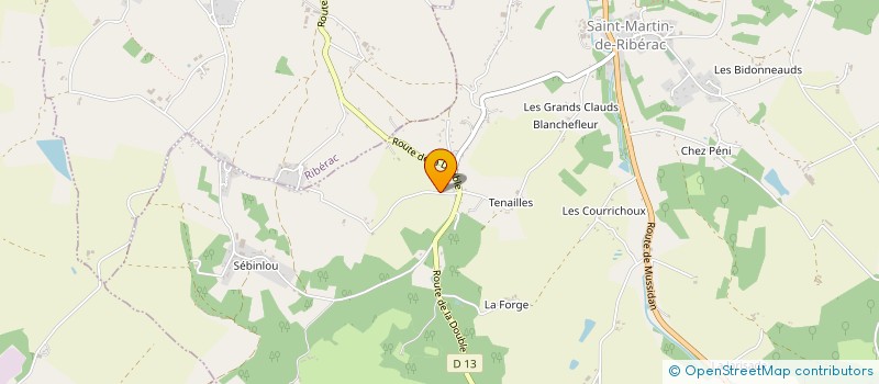 localisation de l'entreprise MADAME EVELINE NICOLE GAREM  RIBERAC