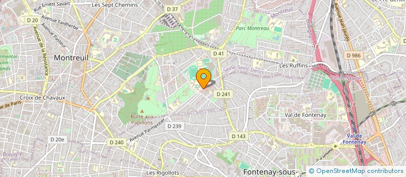 localisation de l'entreprise MADAME EVELINE NOMBRUN à MONTREUIL