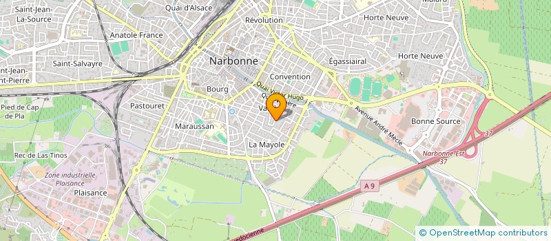 localisation de l'entreprise MADAME EVELINE PUIG  NARBONNE