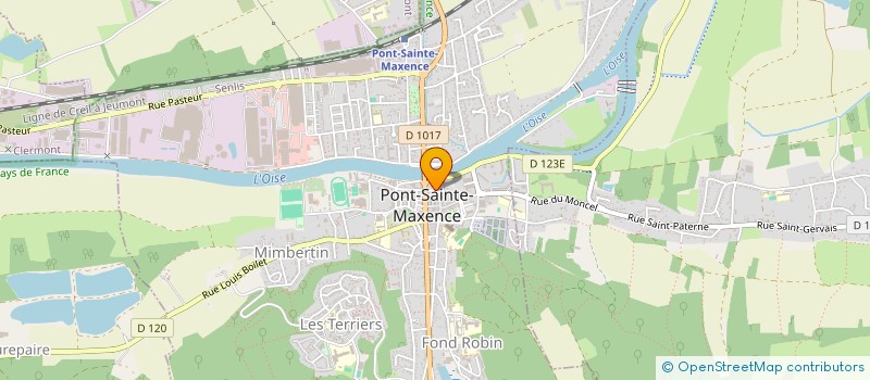 localisation de l'entreprise MADAME EVELINE RAPHAEL  PONT-SAINTE-MAXENCE