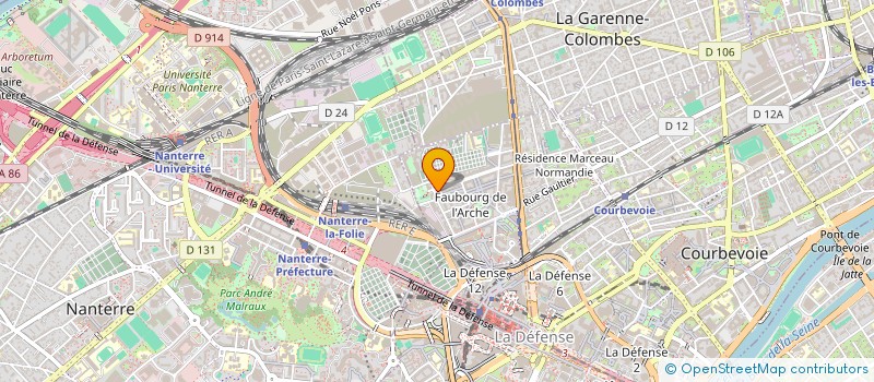 localisation de l'entreprise MADAME EVELINE REBILLET à COURBEVOIE