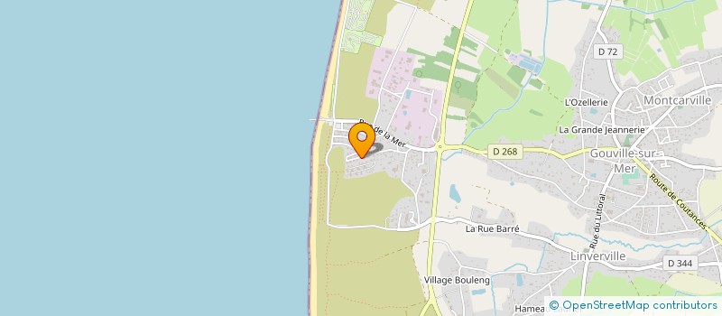 localisation de l'entreprise MADAME EVELINE REMILLY  GOUVILLE-SUR-MER