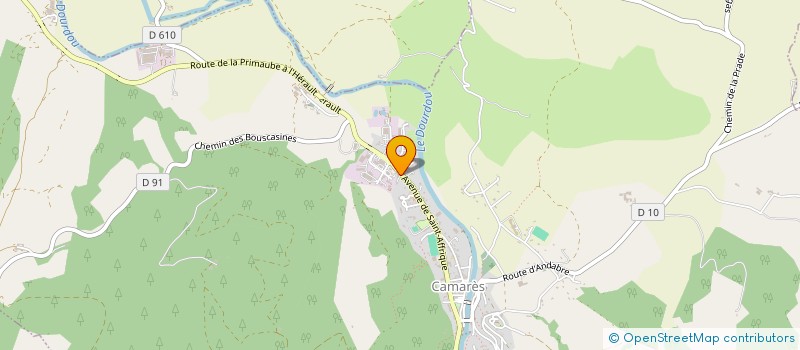 localisation de l'entreprise MADAME EVELINE ROUQUETTE  CAMARES