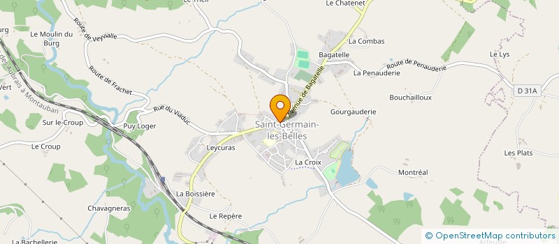 localisation de l'entreprise MADAME EVELISE SAVARY  SAINT-GERMAIN-LES-BELLES