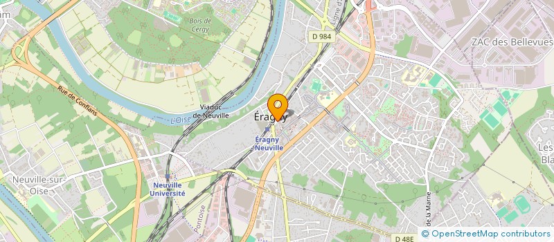 localisation de l'entreprise MADAME EVELYN CASTILLO HO  PONTOISE