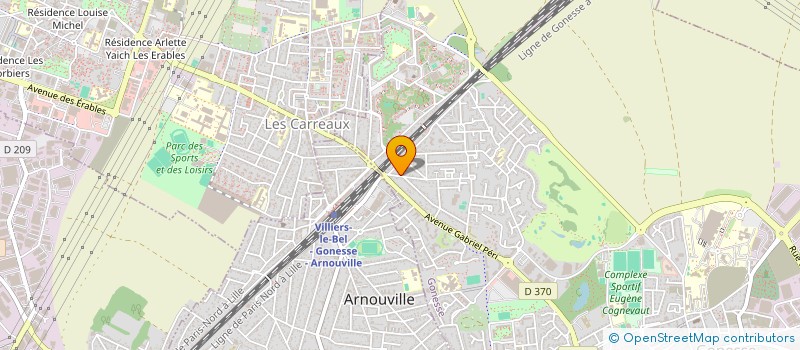 localisation de l'entreprise MADAME EVELYN IASMIN DE JESUS GONCALVES  GONESSE