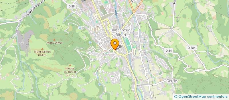 localisation de l'entreprise MADAME EVELYN LAMEKS  BAGNERES-DE-BIGORRE